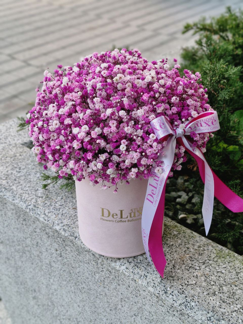 img_9115 Flowerbox z różową gipsówką - obrazek 1