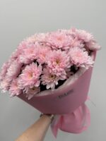 Bukiet z różowych chryzantem - obrazek 4