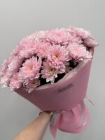 Bukiet z różowych chryzantem - obrazek 3