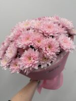 Bukiet z różowych chryzantem - obrazek 2