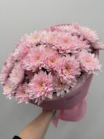 Bukiet z różowych chryzantem