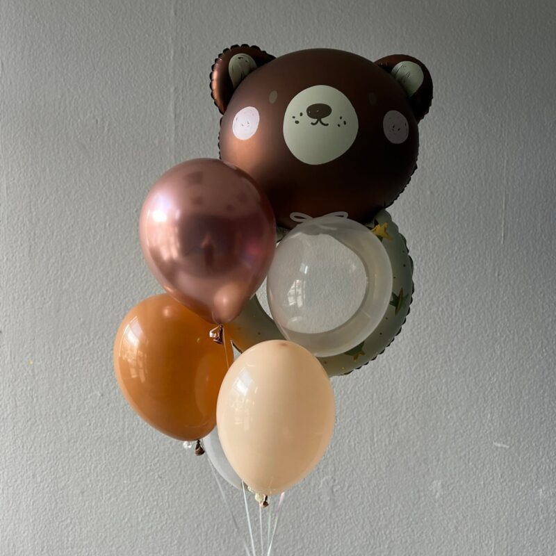 Balony z misiem Studio Deluxe Poznań