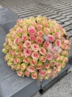 Bukiet pastelowych róż 101 szt - obrazek 2