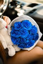 Bukiet granatowych róż Studio Deluxe Poznań