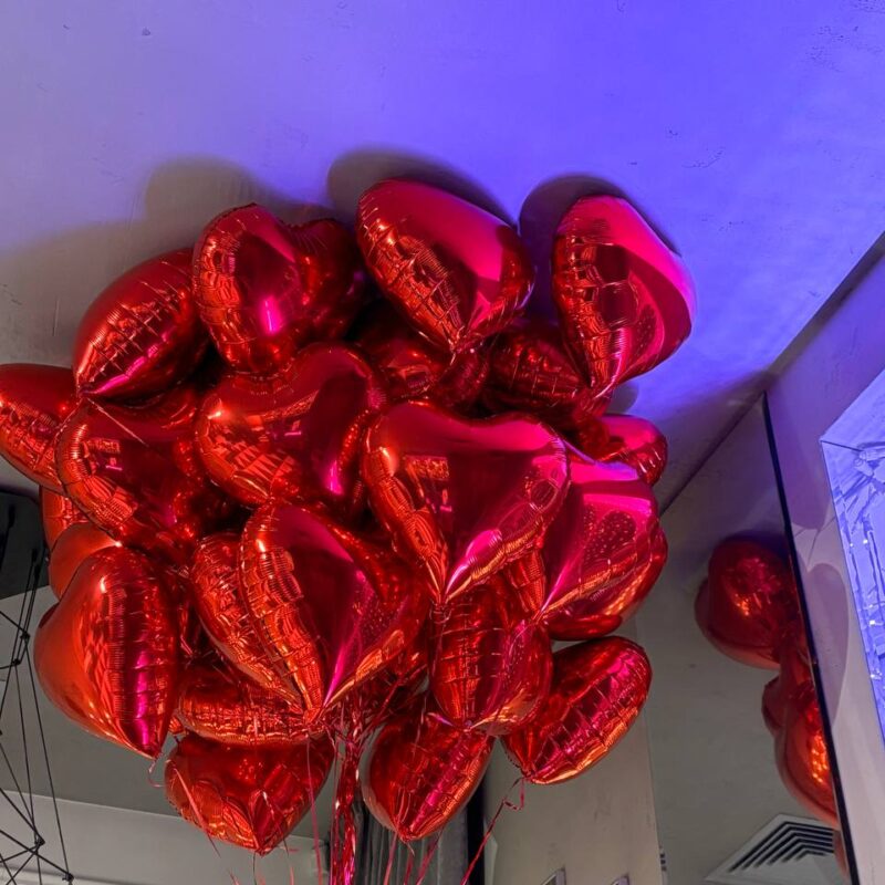 Zestaw 50 balonów w kształcie serca Poznań