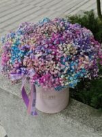 Flowerbox z kolorową gipsówką - obrazek 3