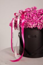 Flowerbox z różową gipsówką - obrazek 2