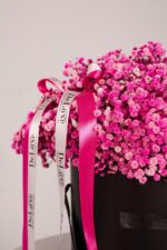 Flowerbox z różową gipsówką - obrazek 3