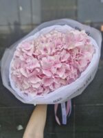 Bukiet z różowej hortensji - obrazek 2