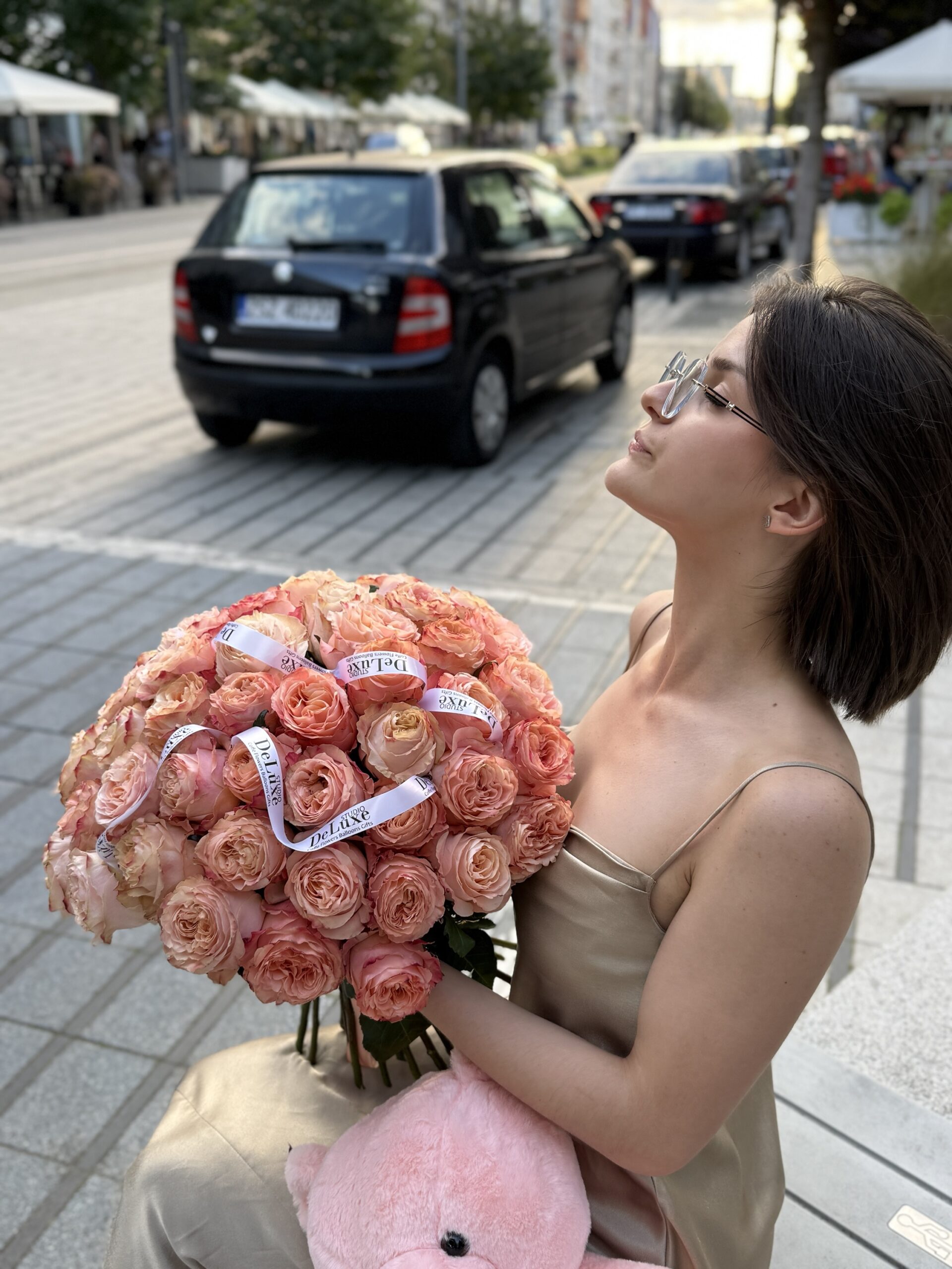 img_4778 Bukiet róż Princessa Kroun – elegancka kompozycja z 49 pastelowych kwiatów