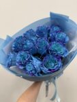 bukiet z niebieskich róż Deluxe