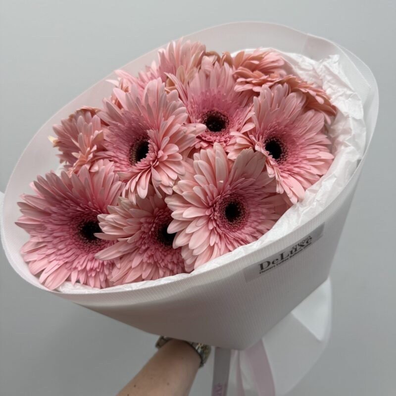 bukiet z różowych gerberów Deluxe