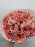 Bukiet róż piwoniowych 25 szt - obrazek 2