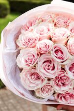 Bukiet z 25 róż Pink Mondial - obrazek 2