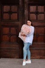 Bukiet z 25 róż Pink Mondial - obrazek 3