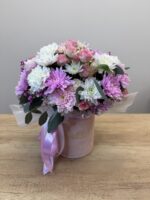 flowerbox z różą i chryzantemą Studio Deluxe Poznań