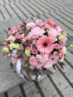 flowerbox z gerbera chryzantema róża Studio Deluxe Poznań