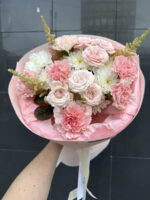 Pastelowy bukiet z goździków Studio Deluxe Poznań