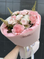 Pastelowy bukiet z goździków Studio Deluxe Poznań