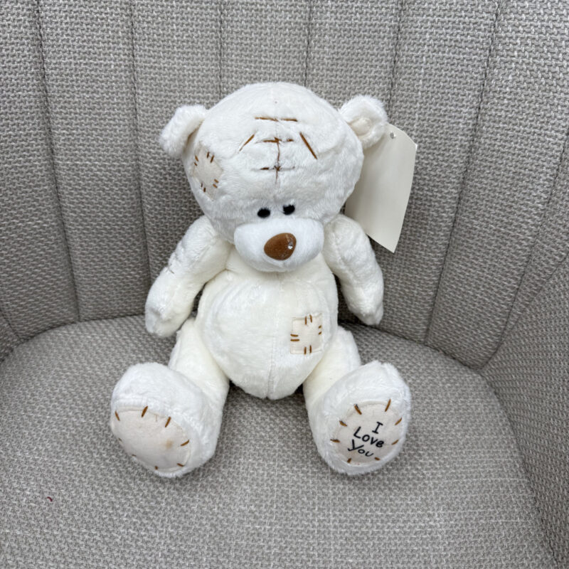 Pluszowy miś 20 cm kremowy z napisem I Love You Studio Deluxe