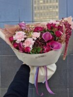 Bukiet z kalią, hortensją, goździkami i różami | Studio Deluxe