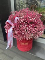 Flowerbox z różową gipsówką - obrazek 3