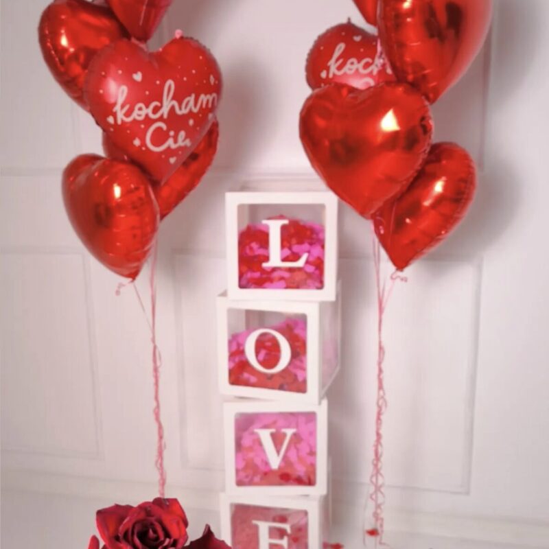 Zestaw podwójny – czerwone serca | Studio Deluxe