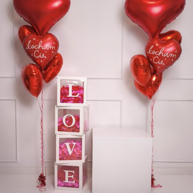 Zestaw podwójny – czerwone serca | Poznan