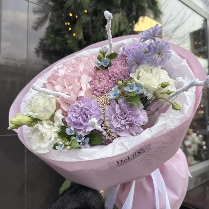 Pastelowy bukiet w liliowo–różowych odcieniach | Studio Deluxe