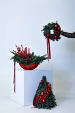 Zestaw świąteczny: choinka, wianek i stroik – Studio Deluxe