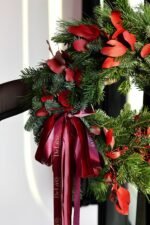 Wianek adwentowy z żywego nobilisa + pudełko – Studio Deluxe