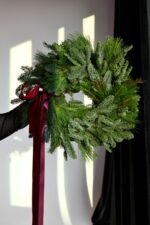 Wianek adwentowy z żywego nobilisa Boże Narodzenie