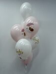 Zestaw balonów Baby Girl – różowe i białe balony na narodziny Poznan