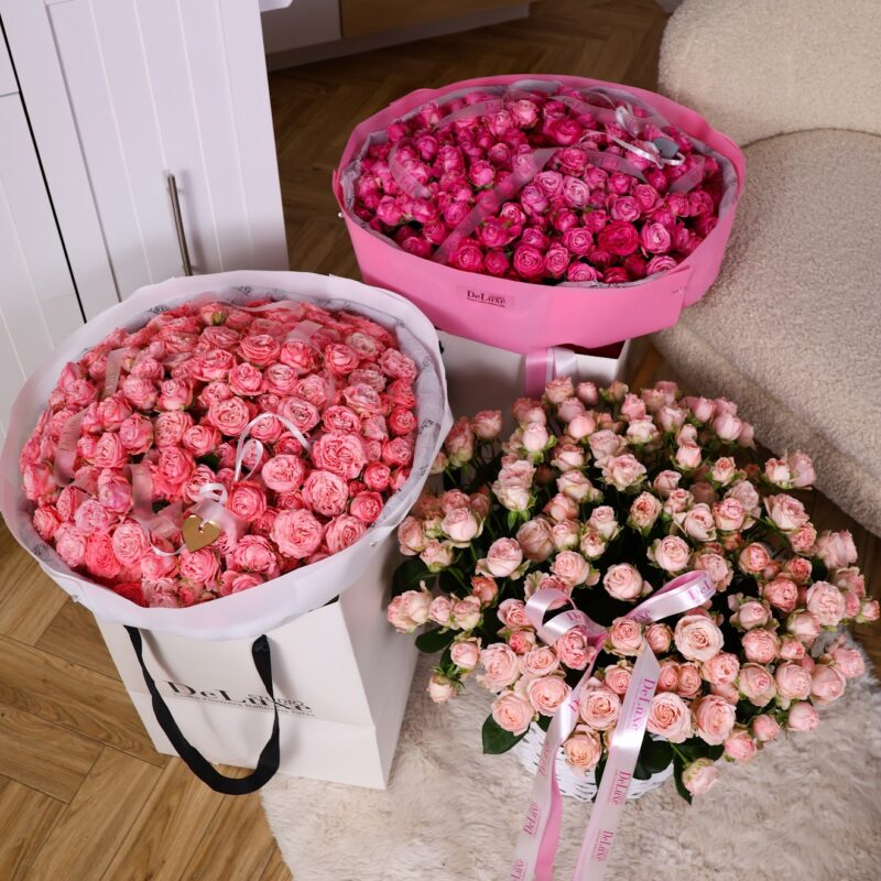 Bukiety z gałązkowych róż Bombastik – Poznań | Studio Deluxe