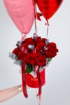 Flowerbox z czerwonymi różami – dostawa Poznań | Studio Deluxe