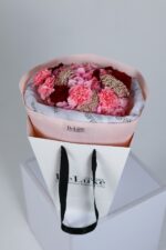 Bukiet z hortensji, goździków i róż – Poznań | Studio Deluxe