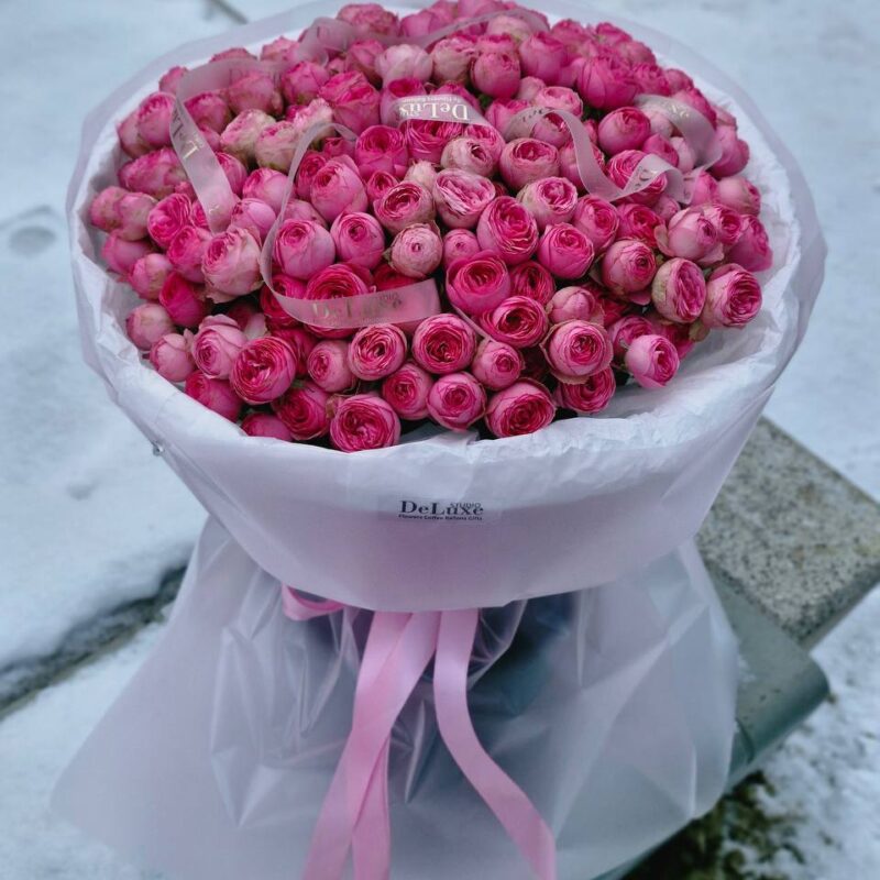 Róża gałązkowa Silva Pink 51 szt | Studio Deluxe Poznań