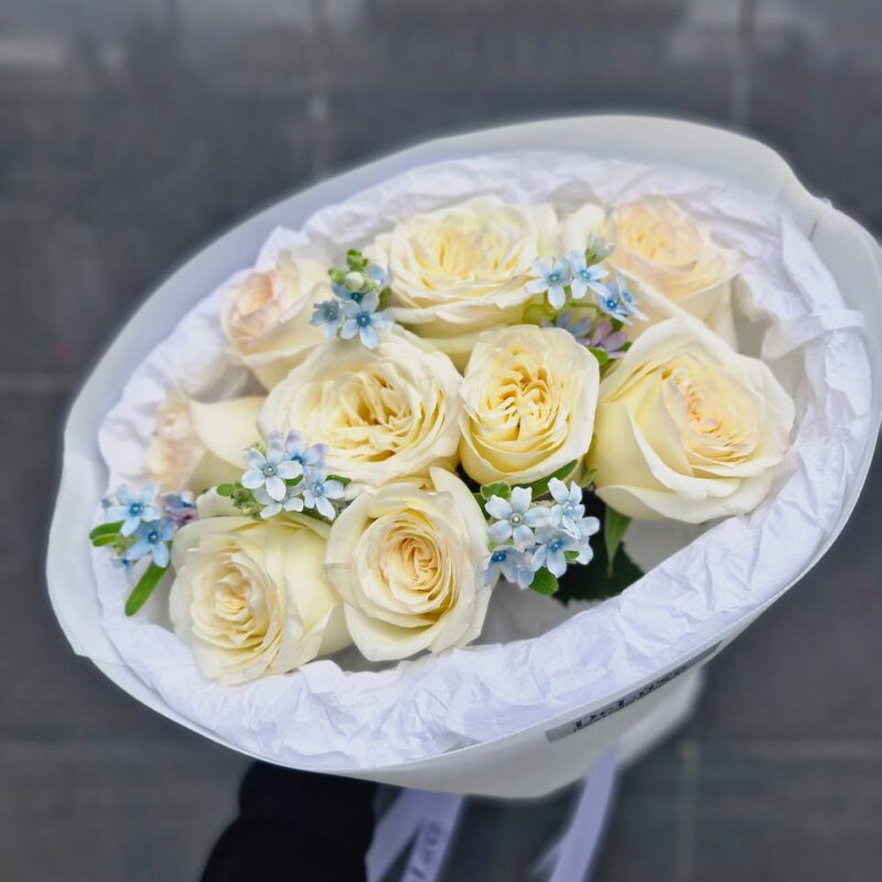 Bukiet róż z oksipetalumom Studio DeLuxe Poznan