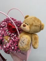 Zestaw prezentowy z misiem i gipsówką Poznan