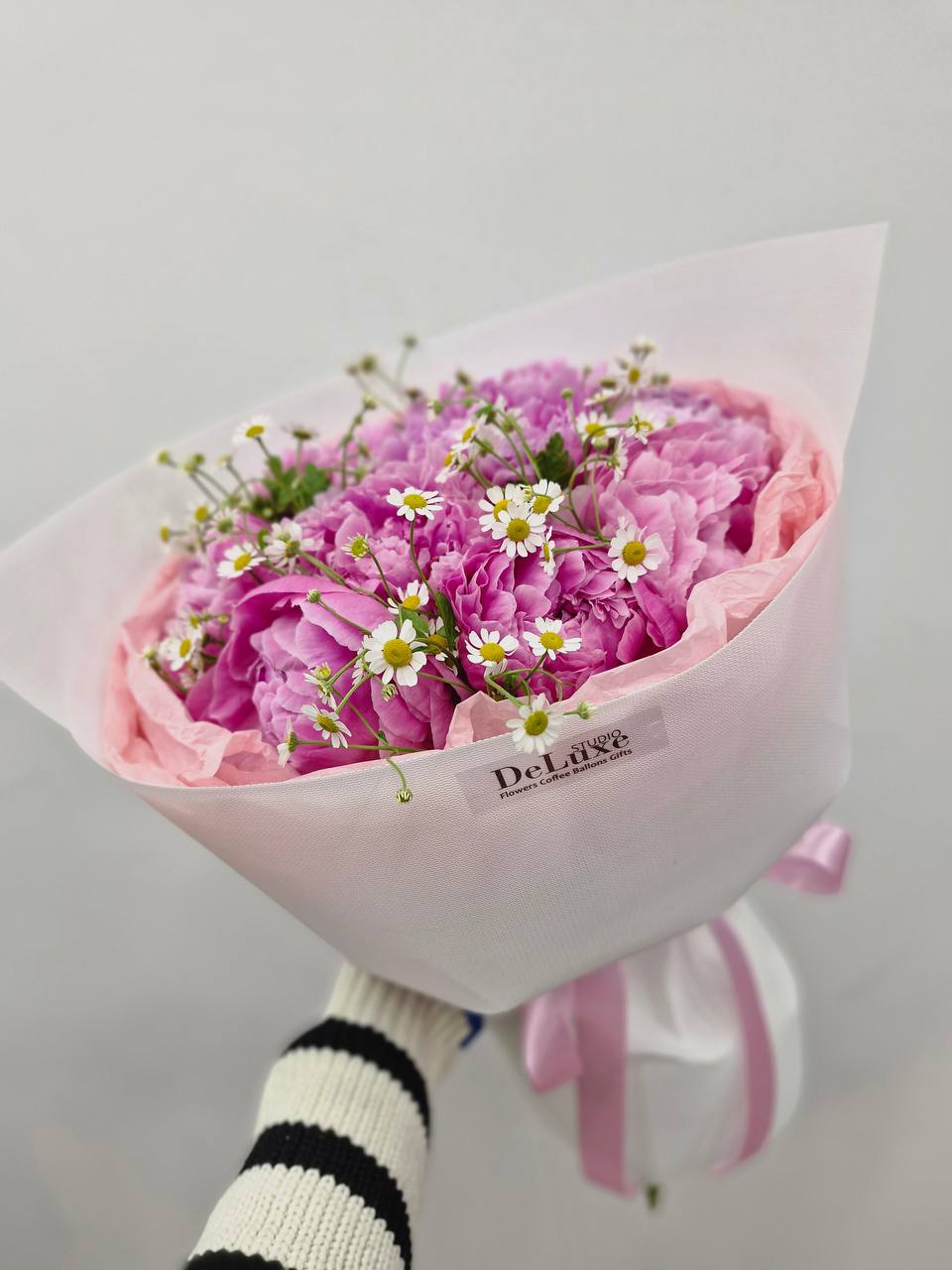 IMG_6732 Bukiet piwonii z rumiankiem | Studio Deluxe Poznań