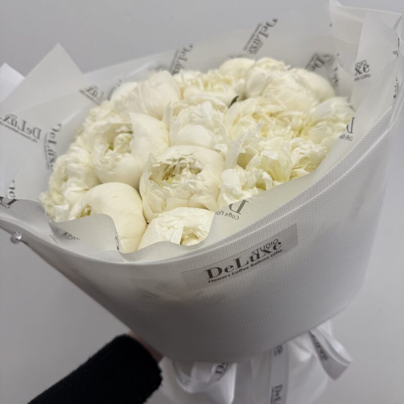 Bukiet z białych piwonii | Eleganckie kwiaty Poznań