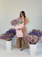 Bukiet kolorowej gipsówki premium - obrazek 7