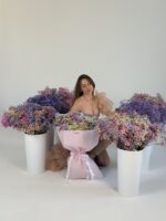 Bukiet kolorowej gipsówki premium - obrazek 6