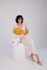 Tulipany w kolorze mango – Studio Deluxe Poznań