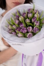 Fioletowe tulipany – bukiet Studio Deluxe Poznań