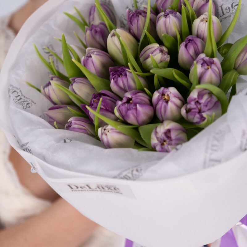 Fioletowe tulipany – bukiet Studio Deluxe Poznań