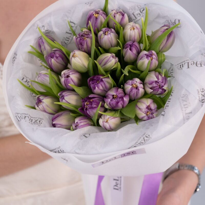 Fioletowe tulipany – bukiet Studio Deluxe Poznań