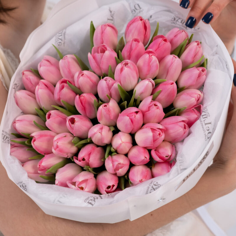 Różowe tulipany – bukiet Studio Deluxe Poznań