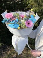 Kolorowy bukiet mix z gerberą