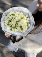 Bukiet z białej frezji - obrazek 2